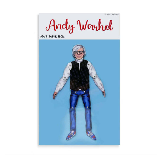 Articulated Magnet Doll Or Set Andy Warhol | Celebrity Paper: Deluxe - Magnet Set