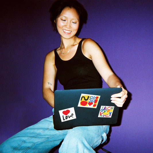 Love by Corita Kent - Die-Cut Sticker (Valentines)