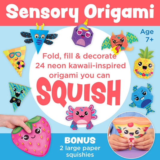 Origami Squishies - Stuffed Origami Paper Craft Kit For Kids