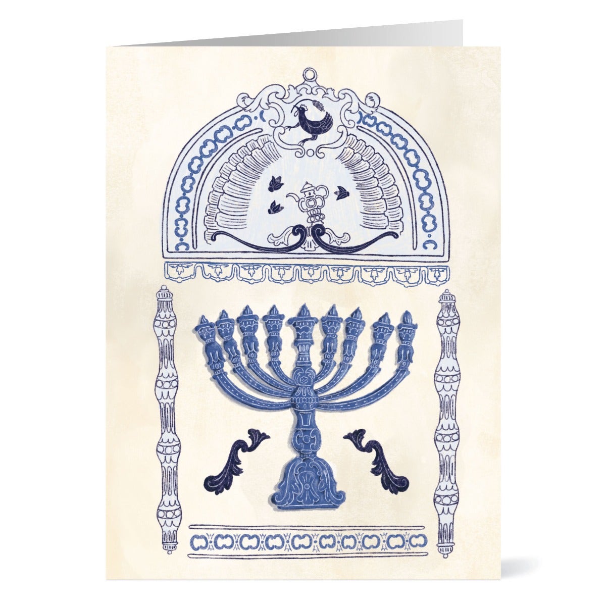 Herbert: Hanukkah Menorah Holiday Cards