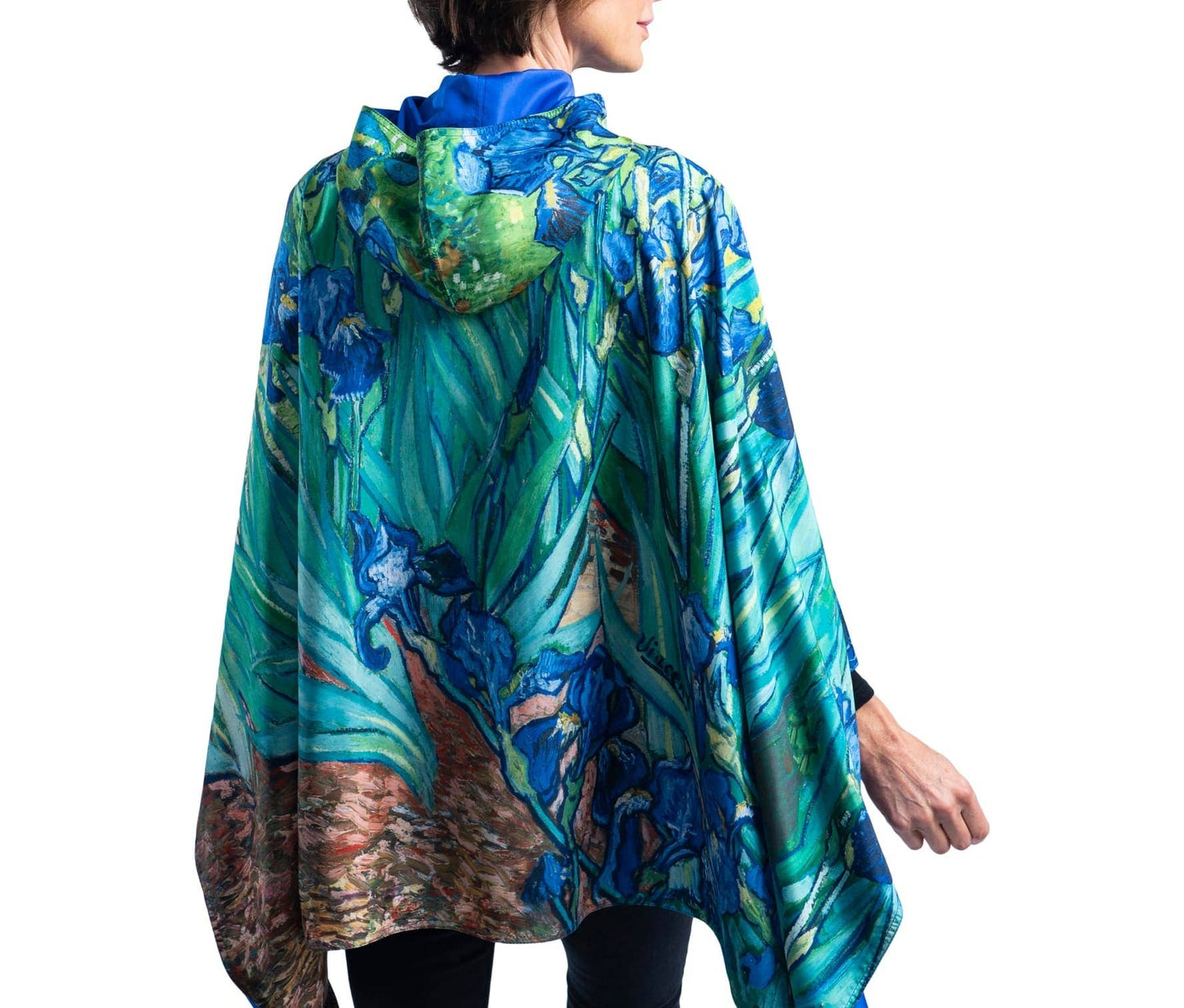 Van Gogh "Irises" Reversible Rain Cape