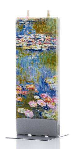Claude Monet Water Lillies - Flat Handmade Candle