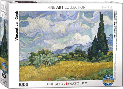 Wheat Field with Cypresses by Vincent Van Gogh | Puzzle