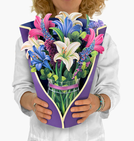 Lilies & Lupines Greeting Card