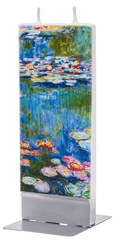 Claude Monet Water Lilies Flat Handmade Candle | Flatyz