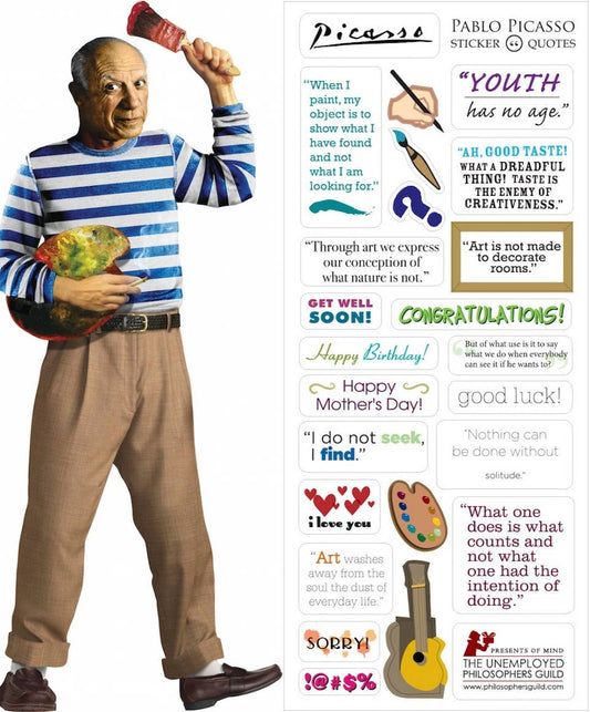 Pablo Picasso Quotable Notables Card