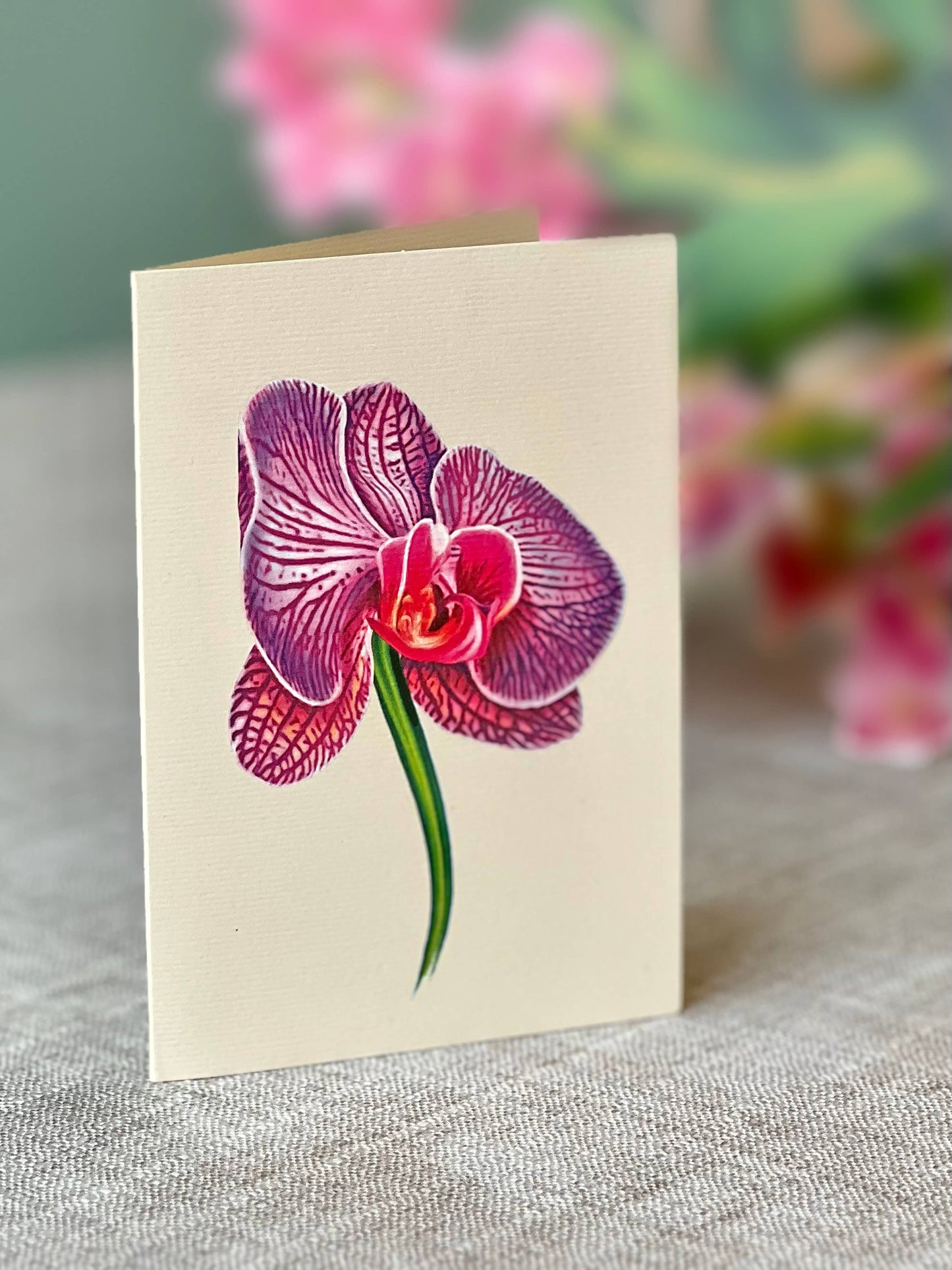 Orchid Oasis Pop-Up Greeting Card