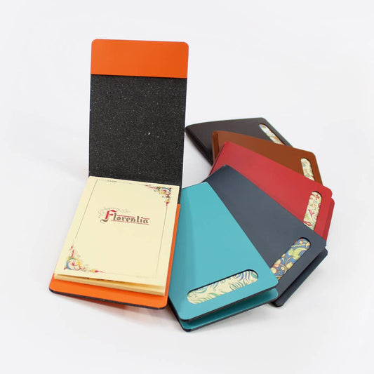 Florentine B7 Memo pad in Leather Cover, Italian Stationery