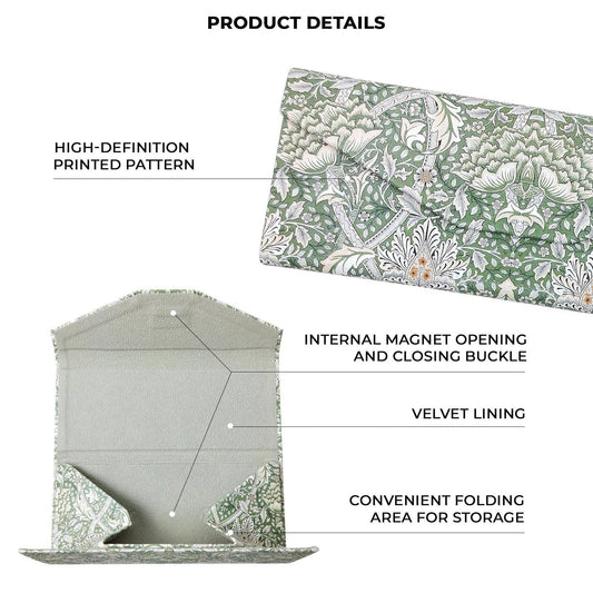 The Great Wave Glasses Case - Vegan Folding Hard Shell Case