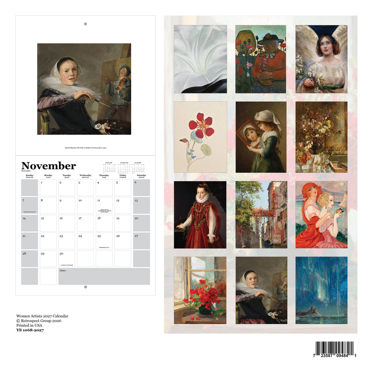 Women Artists Wall Calendar 2027