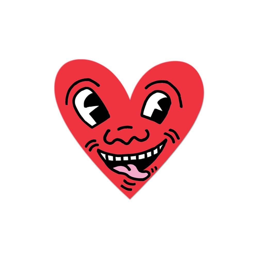 Heart by Keith Haring (Valentines) - Die-Cut Sticker