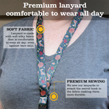 Morris Cray Premium Lanyard - with Buckle and Flat Ring - Made in the USA