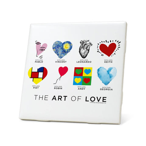 Art of Love - Ceramic Coaster 4x4