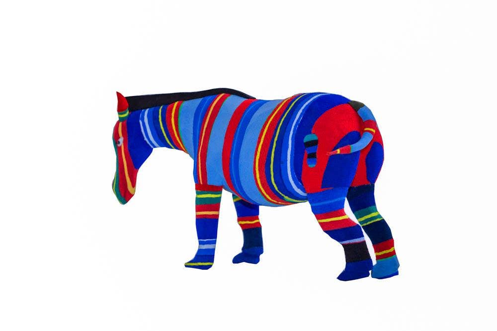 Zebra Flip Flop Sculpture