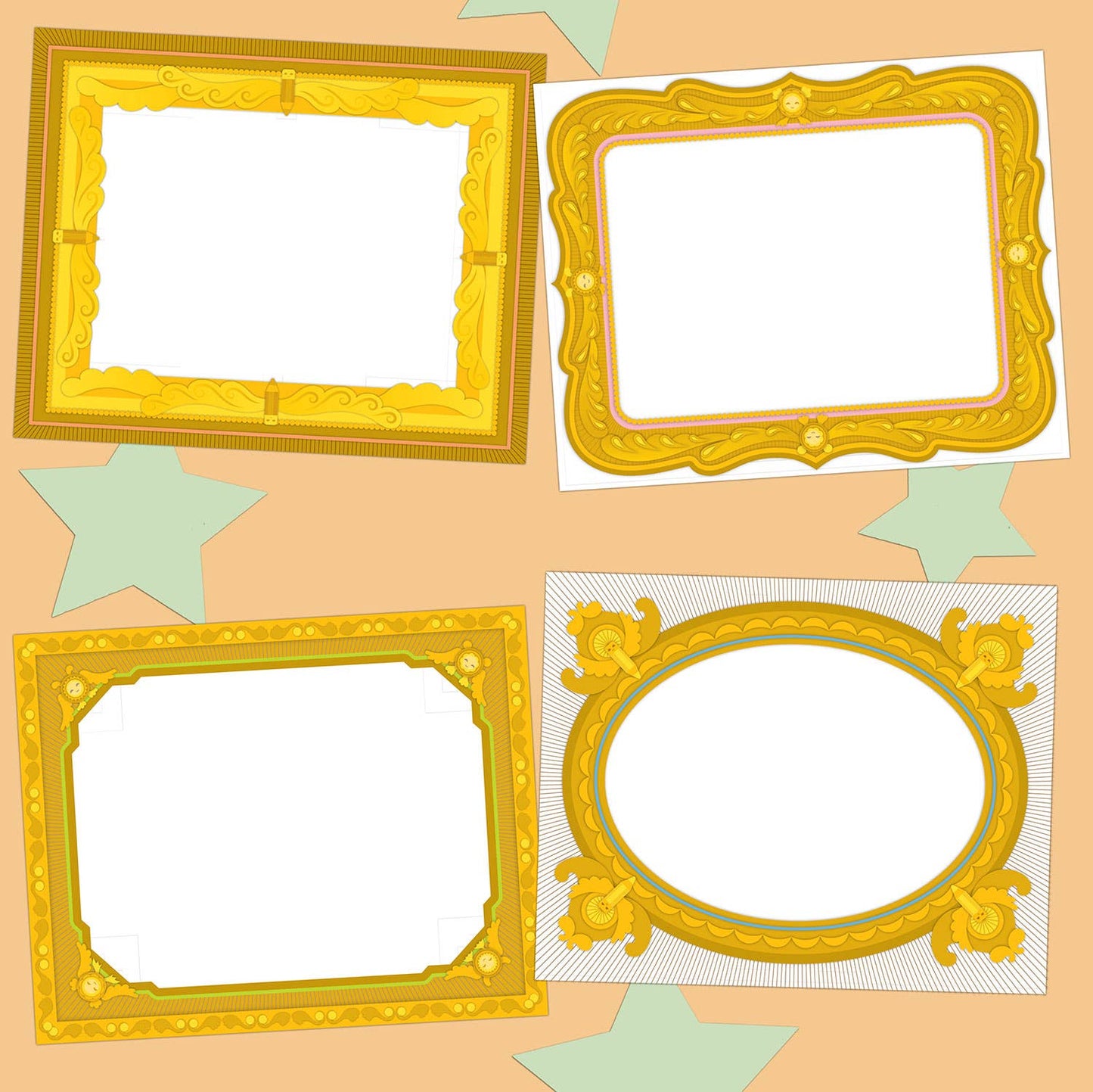 Knock Knock Kids - Sticky Art Frames Pad