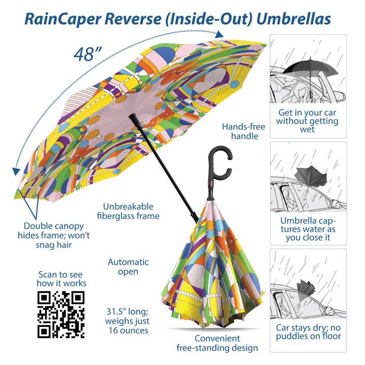 Frank Lloyd Wright March Balloons Reverse Inverted Umbrella