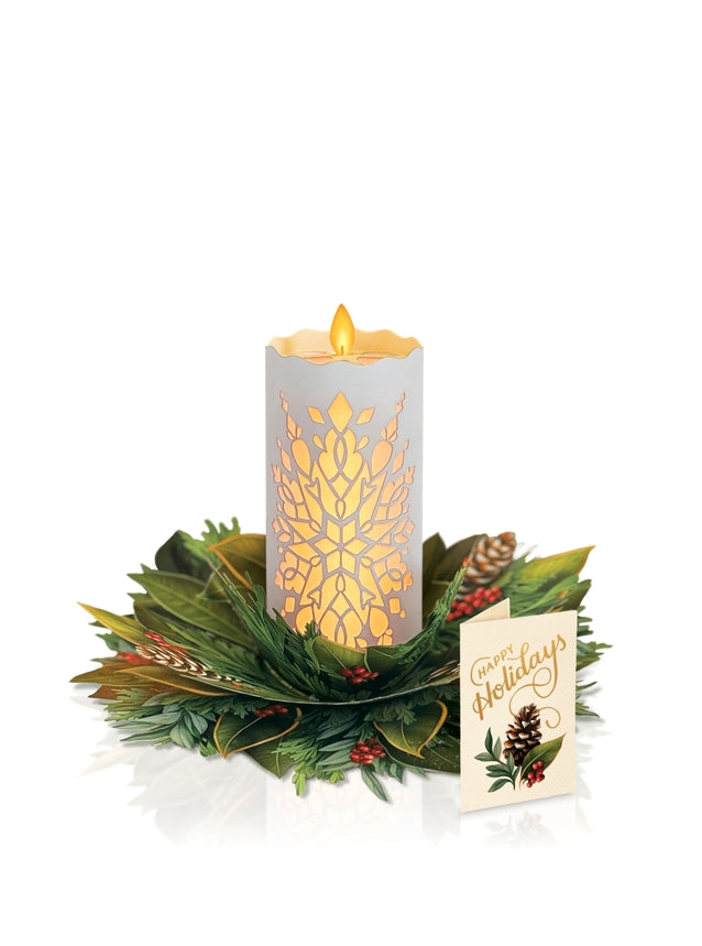 Holiday Candle with Lights