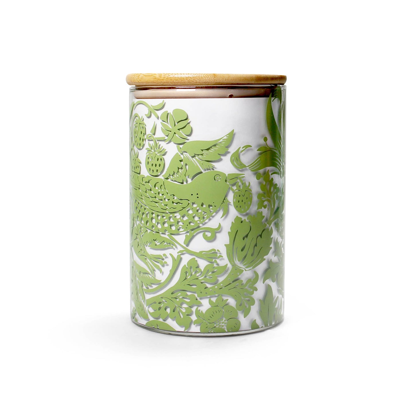 Glass Storage Food Container William Morris Sage Green