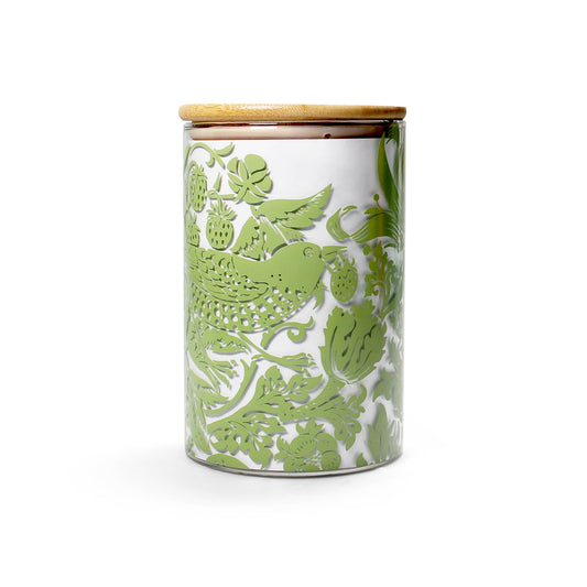 Glass Storage Food Container William Morris Sage Green