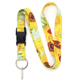 Buttonsmith Van Gogh Sunflower Premium Lanyard - Made in USA