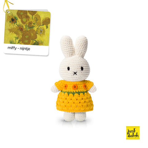 Miffy Van Gogh Inspired Sunflower Dress with Drape