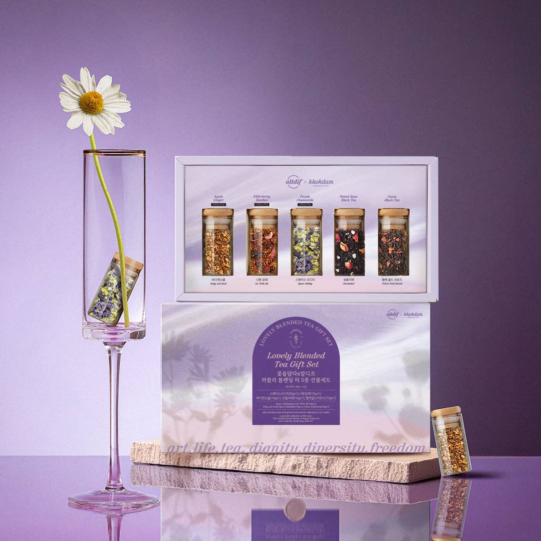 Lovely Blended Tea Gift Set (1 set = 5 jars)