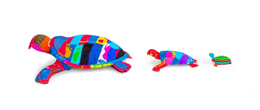 Recycled Flip-Flop Turtle Sculpture