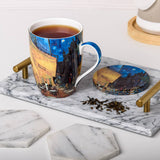 Van Gogh 'Cafe Terrace at Night' Tea Mug w/ Infuser & Lid