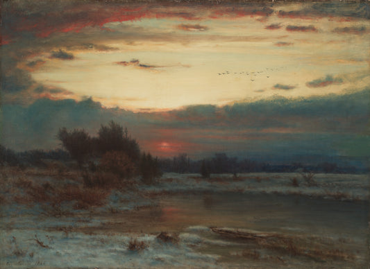 A Winter Sky, 1866. George Inness 5x7 Notecard