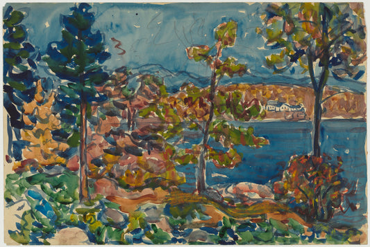 By the Shore, c. 1910-13. Maurice Prendergast 5x7 Notecard