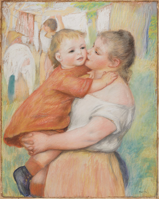 Laundress and Her Child Notecard