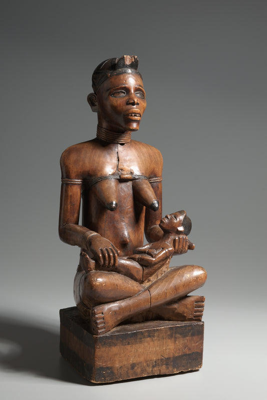 Mother and Child Figure  Yombe