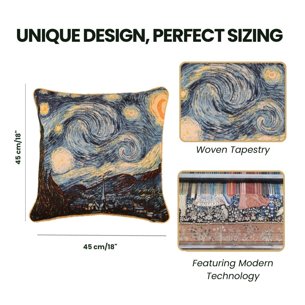 VAN GOGH STARRY NIGHT PILLOWCASE