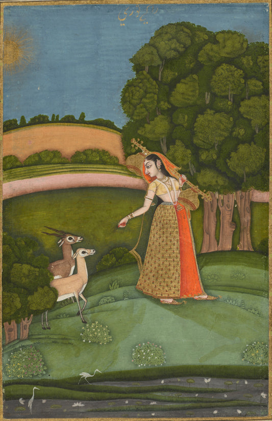 Todi Ragini  from a Ragamala Series  c. 1755 Postcard