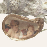 Oyster Ornament • Renaissance Cherub Angel Christmas