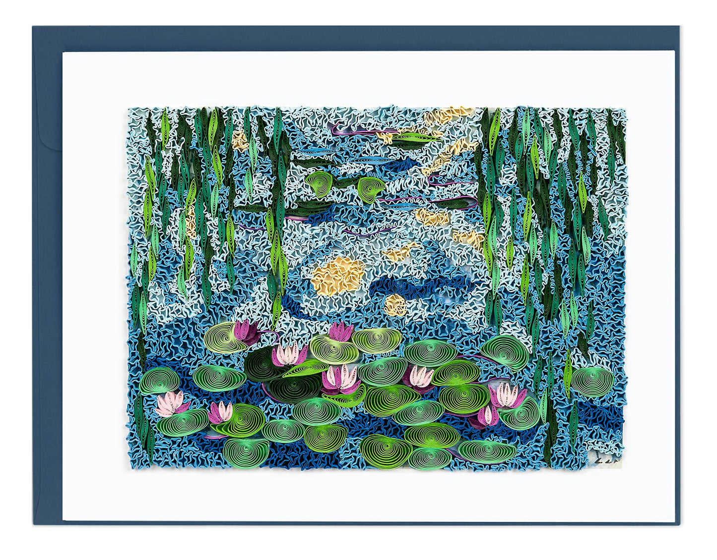 Artist Series - Quilled Water Lilies 1916-19, Monet Greeting Card