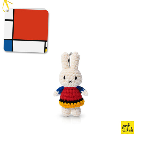 Mondrian Miffy Keychain