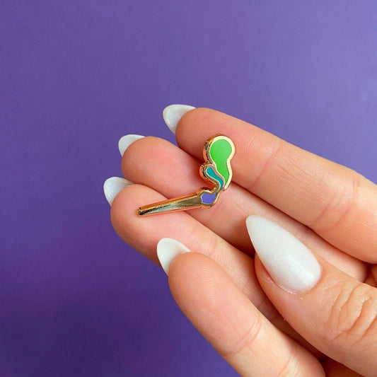 Paintbrush Enamel Pin | Gift Ideas for Painters and Artists