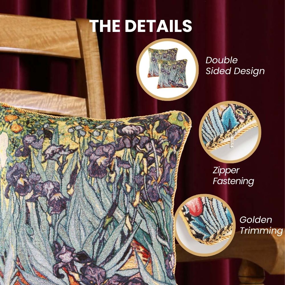 VAN GOGH IRIS PILLOWCASE