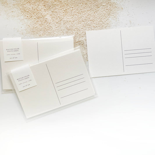 Watercolor Postcard Paper Set of Ten