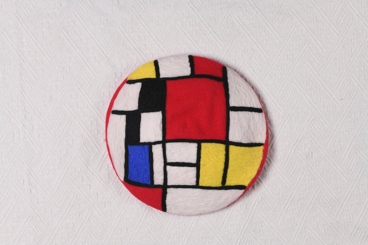 Piet Mondrian Trafalgar Square - Abstract Geometric Art Beret