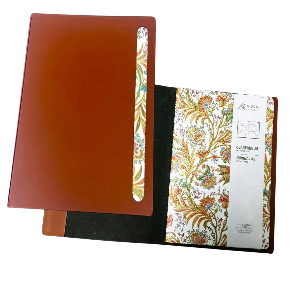 Florentine A5 Softcover Journal in Leather Cover