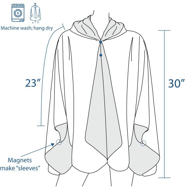 Kandinsky Circles in A Circle Reversible Rain Cape