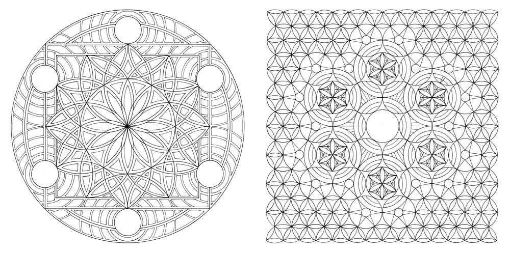 The Golden Ratio Coloring Book: And Mathematical Patterns