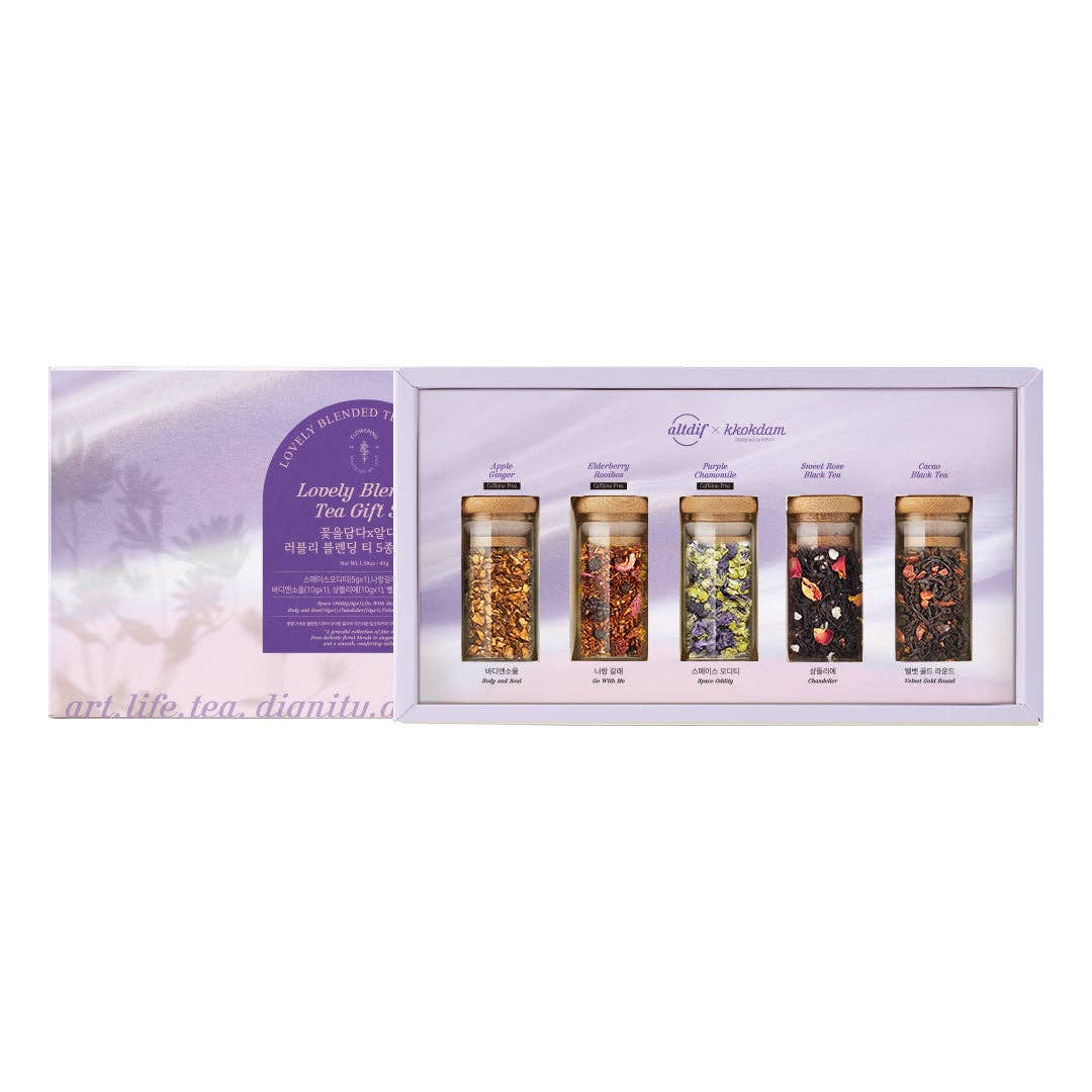 Lovely Blended Tea Gift Set (1 set = 5 jars)