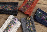 Vintage Flowers Lace Socks