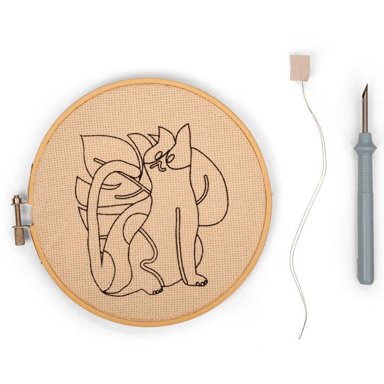 Cat Punch Needle Kit