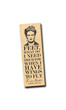 Frida Kahlo "Wings to Fly" Wood Bookmark