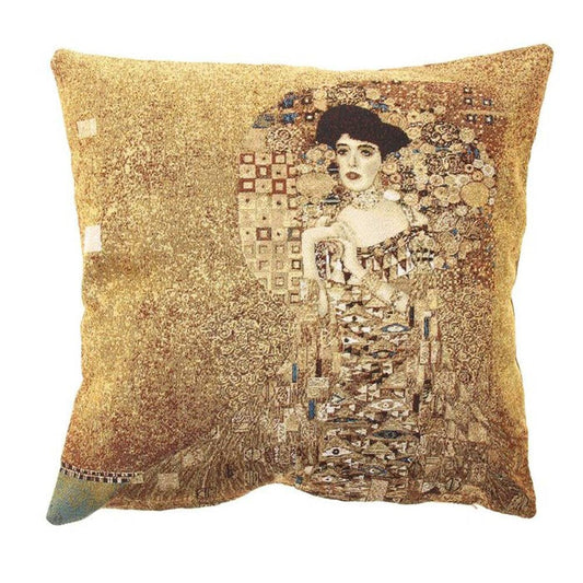 Adele. Gustav Klimt Tapestry Pillow Case