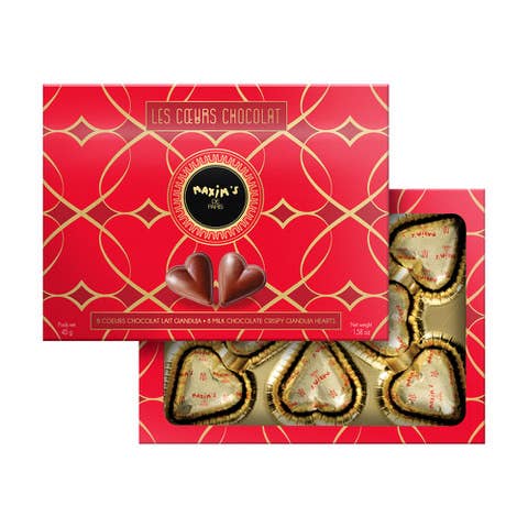 Maxim's De Paris -  Giftbox Heart Milk Chocolate, 8 Pces